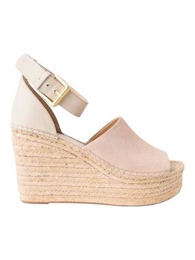 NWT! MARC FISHER Suede Adalyn Espadrille Wedge Sandal. Size 11.
